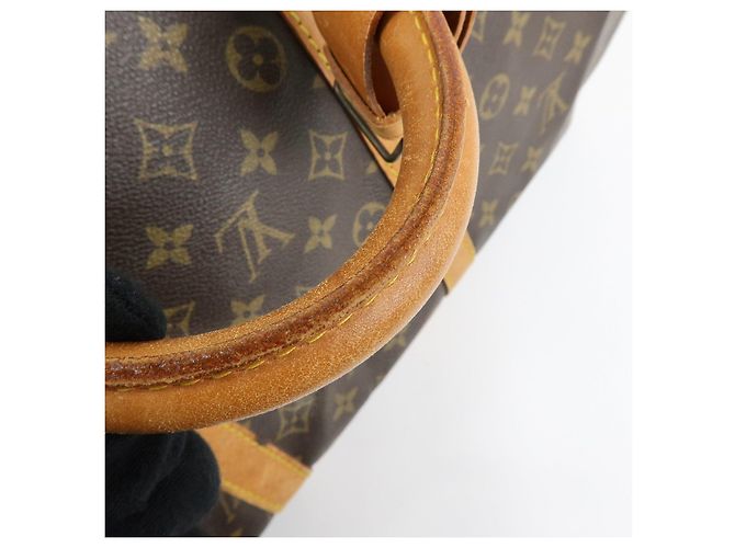 Borsa Boston Louis Vuitton Monogram Keep All 55 Marrone M41424 - vista 8