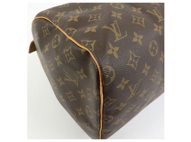 Louis Vuitton Monogram Speedy 40 Borsa a Mano Borsa Boston Marrone M41522 - vista 11