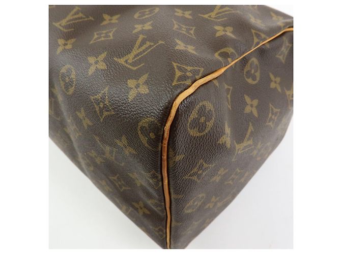 Louis Vuitton Monogram Speedy 40 Borsa a Mano Borsa Boston Marrone M41522 - vista 12