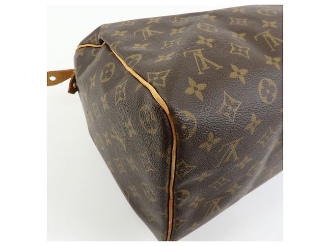 Louis Vuitton Monogram Speedy 40 Borsa a Mano Borsa Boston Marrone M41522 - vista 13