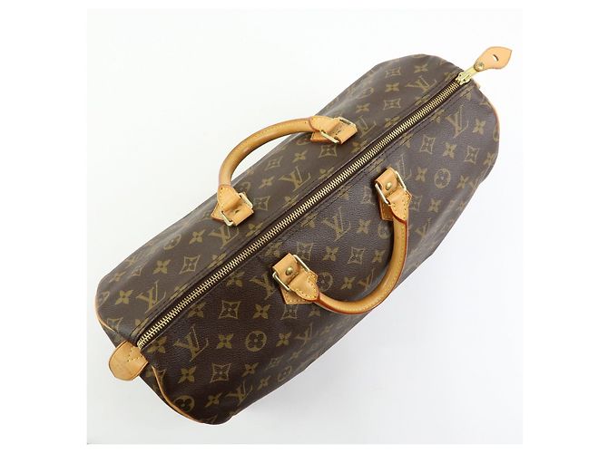 Louis Vuitton Monogram Speedy 40 Borsa a Mano Borsa Boston Marrone M41522 - vista 16