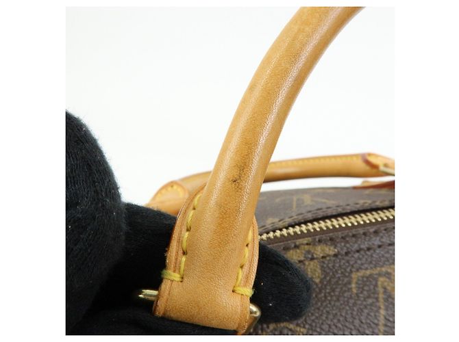 Louis Vuitton Monogram Speedy 40 Borsa a Mano Borsa Boston Marrone M41522 - vista 9