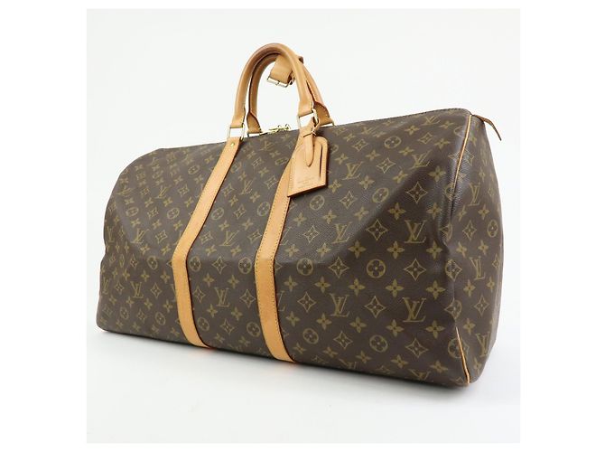 Louis Vuitton Monogram Keep All 55 Boston Bag Brown M41424 - vista 3