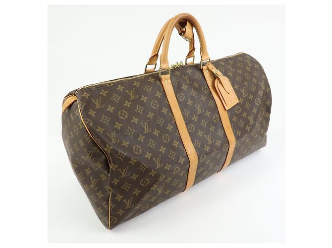 Louis Vuitton Monogram Keep All 55 Boston Bag Brown M41424 - vista 4