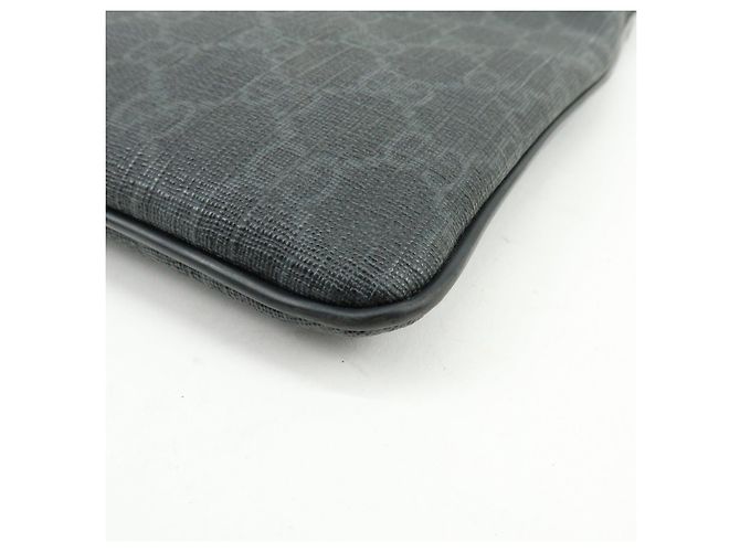 Borsa a tracolla e a spalla GUCCI GG Supreme in pelle Nera 162904 - vista 10