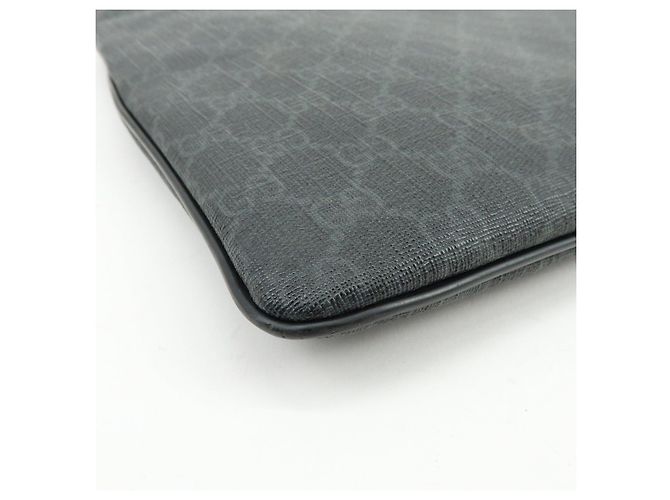 Borsa a tracolla e a spalla GUCCI GG Supreme in pelle Nera 162904 - vista 11