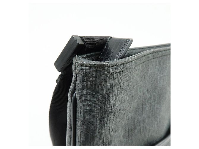 Borsa a tracolla e a spalla GUCCI GG Supreme in pelle Nera 162904 - vista 12