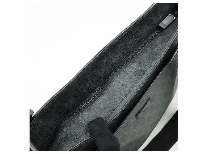 Borsa a tracolla e a spalla GUCCI GG Supreme in pelle Nera 162904 - vista 15