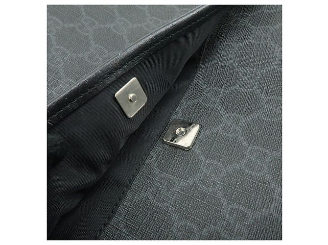 Borsa a tracolla e a spalla GUCCI GG Supreme in pelle Nera 162904 - vista 22