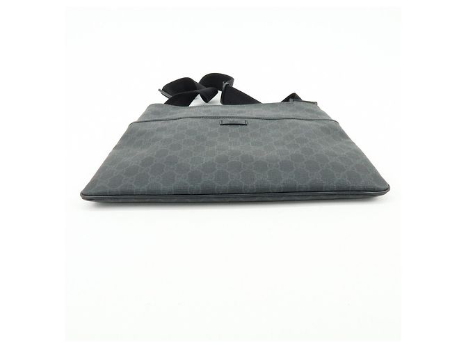 Borsa a tracolla e a spalla GUCCI GG Supreme in pelle Nera 162904 - vista 5