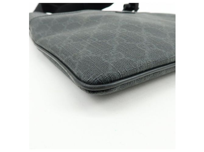 Borsa a tracolla e a spalla GUCCI GG Supreme in pelle Nera 162904 - vista 9