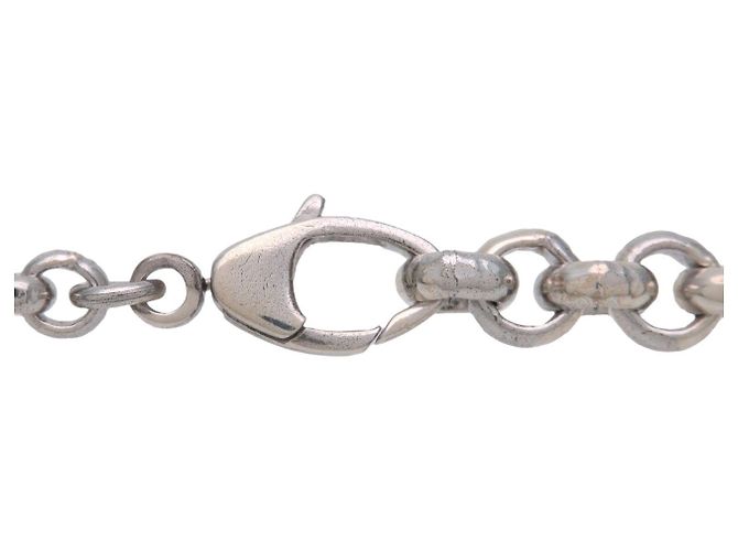 Collana con pendente a cuore Logo Trademark GUCCI Argento SV925 - vista 4