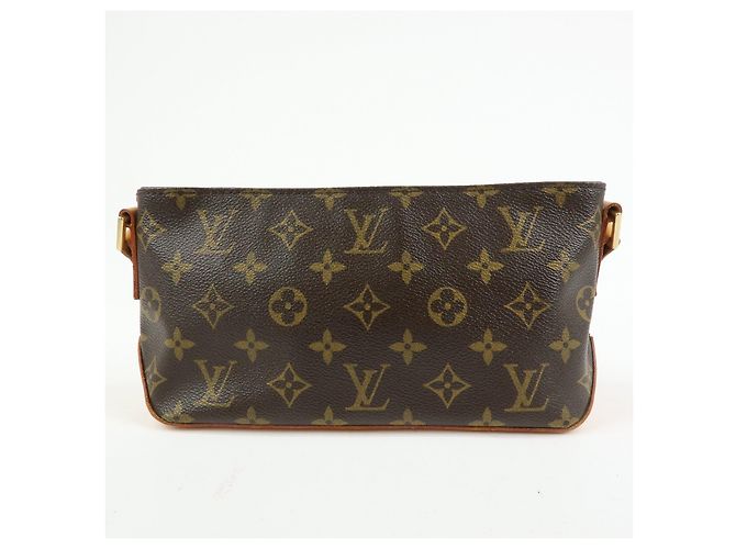 Borsa a tracolla Louis Vuitton Monogram Trotteur Canvas Brown M51240 - vista 2