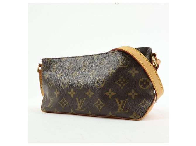 Borsa a tracolla Louis Vuitton Monogram Trotteur Canvas Brown M51240 - vista 3