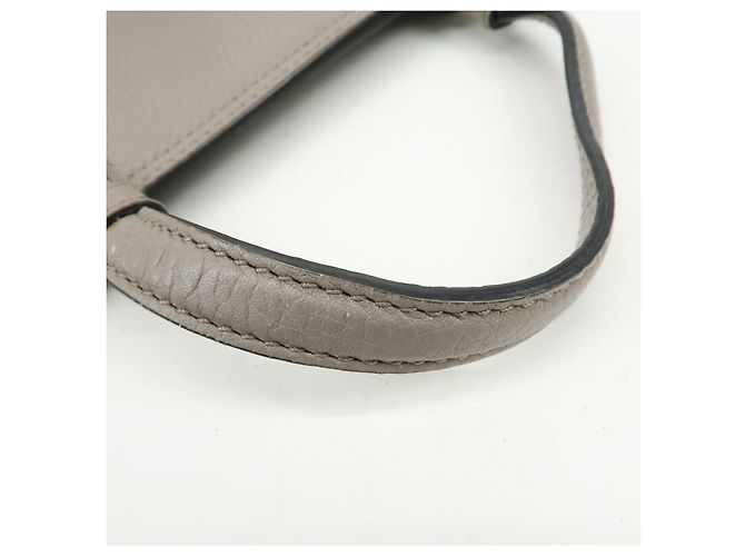 GUCCI Borsa 2WAY in pelle Bamboo Borsa a tracolla Grigia 392013 - vista 10