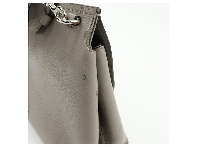 GUCCI Borsa 2WAY in pelle Bamboo Borsa a tracolla Grigia 392013 - vista 14