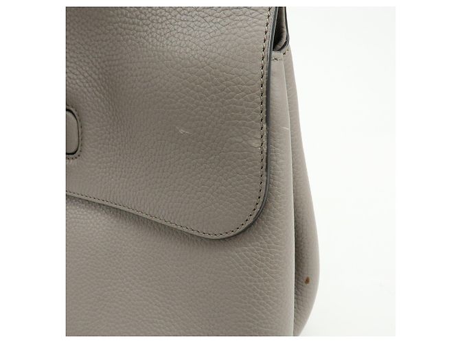 GUCCI Borsa 2WAY in pelle Bamboo Borsa a tracolla Grigia 392013 - vista 16