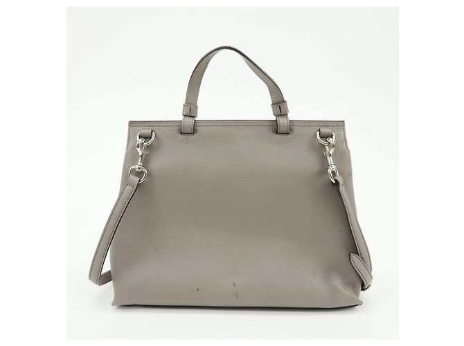 GUCCI Borsa 2WAY in pelle Bamboo Borsa a tracolla Grigia 392013 - vista 2