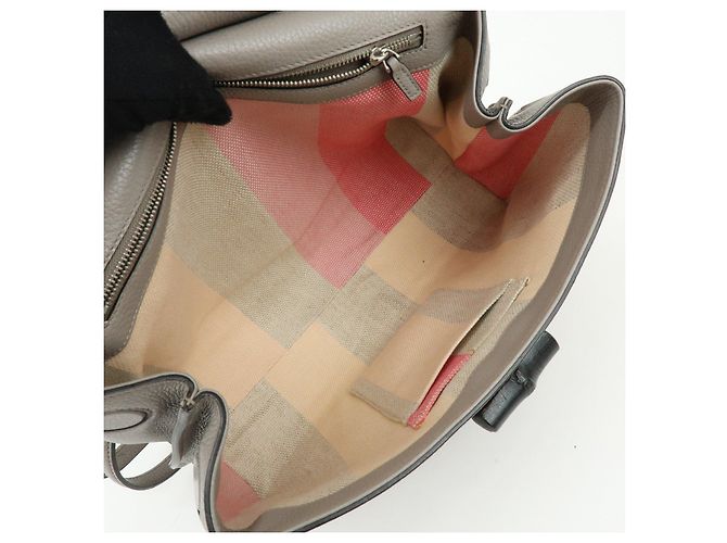 GUCCI Borsa 2WAY in pelle Bamboo Borsa a tracolla Grigia 392013 - vista 23