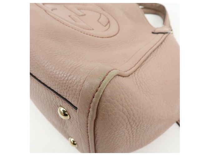 GUCCI SOHO Interlocking G Borsa a mano 2Way Japan Limited Pink Beige 336751 - vista 13
