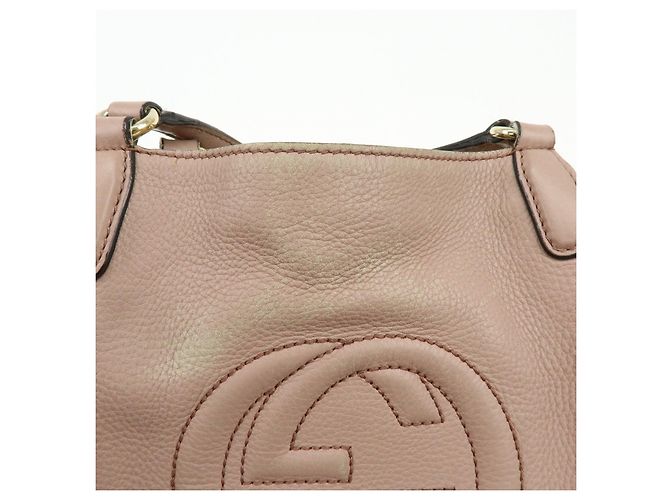 GUCCI SOHO Interlocking G Borsa a mano 2Way Japan Limited Pink Beige 336751 - vista 18