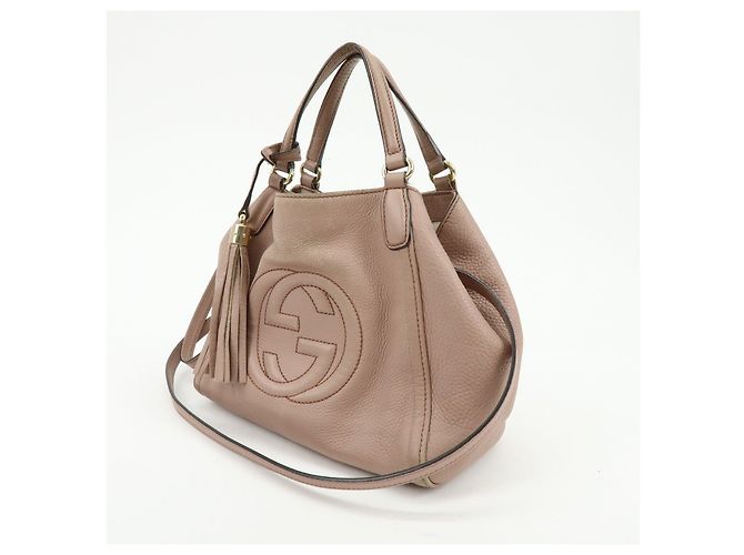 GUCCI SOHO Interlocking G Borsa a mano 2Way Japan Limited Pink Beige 336751 - vista 3