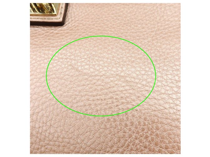 Borsa 2Way in pelle GUCCI Bamboo Interlocking G Rosa 282300 - vista 15