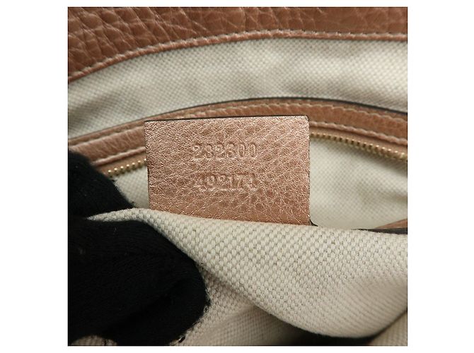 Borsa 2Way in pelle GUCCI Bamboo Interlocking G Rosa 282300 - vista 24