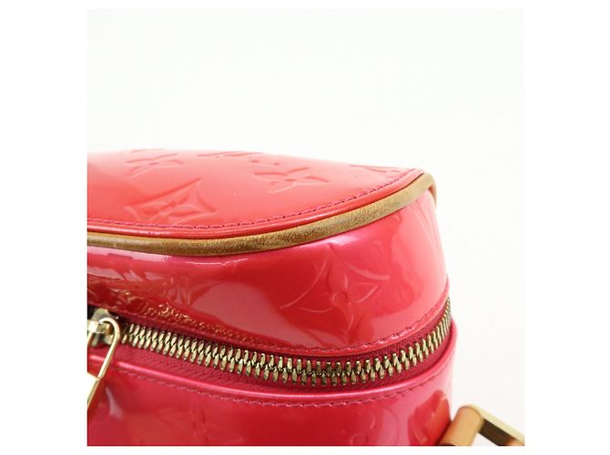 Louis Vuitton Monogram Vernis Sullivan Vertical Fuchsia Pink M91259 - vista 13