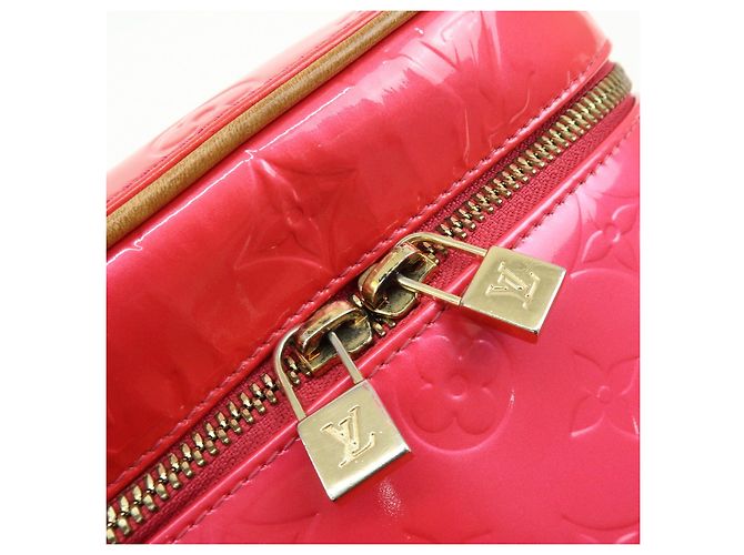 Louis Vuitton Monogram Vernis Sullivan Vertical Fuchsia Pink M91259 - vista 17