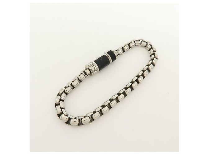Bracciale a catena in metallo Louis Vuitton Monogram Eclips Silver M62592 - vista 2