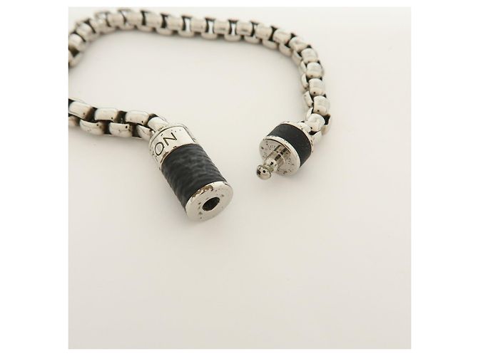 Bracciale a catena in metallo Louis Vuitton Monogram Eclips Silver M62592 - vista 4