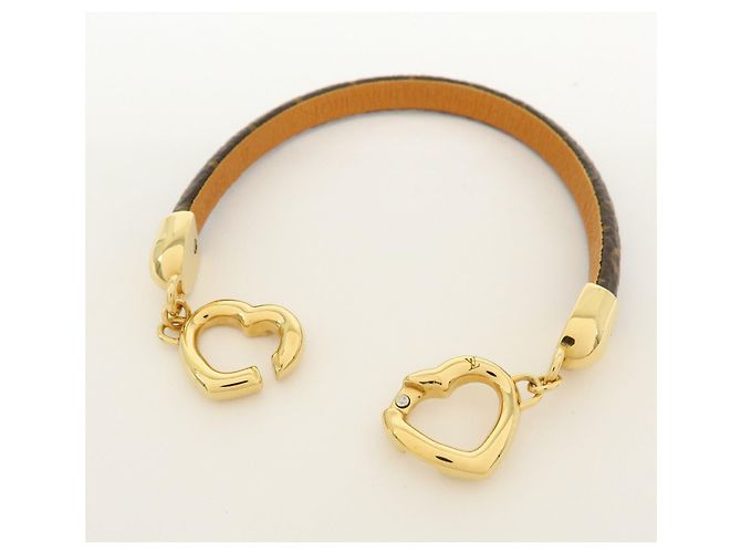 Louis Vuitton Monogram Say Yes Canvas Leather Bracelet M6758 - vista 5