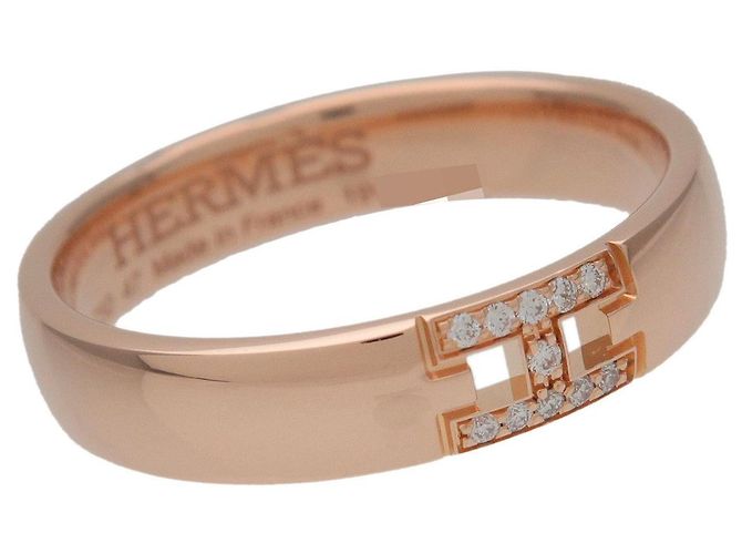 Hermès HERMES Ever Hercules 11P Diamantring K18 750PG #47 US4 EU47 HK8 - Ansicht 5