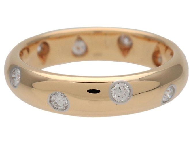 Tiffany & Co Anello Tiffany&Co Dots 10P Diamanti K18 750YG US5 EU49 HK10 - vista 2