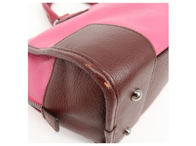Borsa a mano LOEWE Anagram Leather Amazona 28 Borsa Boston Rosa - vista 14