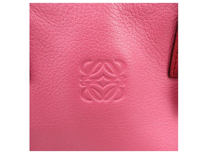 Borsa a mano LOEWE Anagram Leather Amazona 28 Borsa Boston Rosa - vista 17