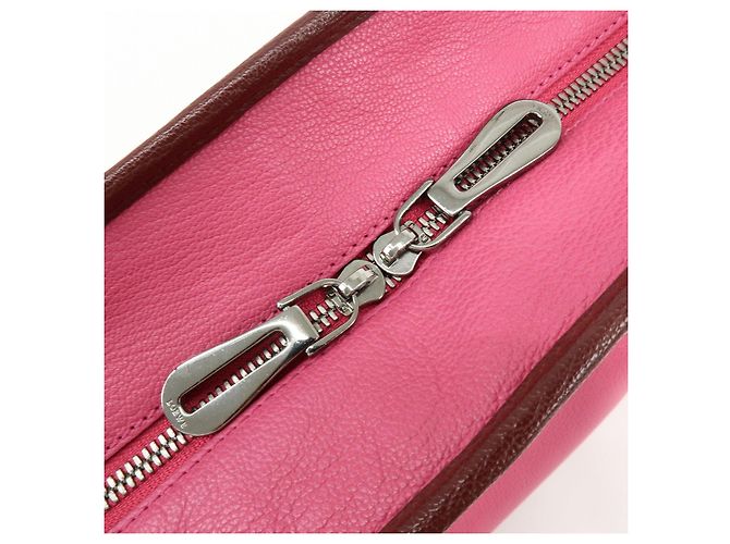 Borsa a mano LOEWE Anagram Leather Amazona 28 Borsa Boston Rosa - vista 19