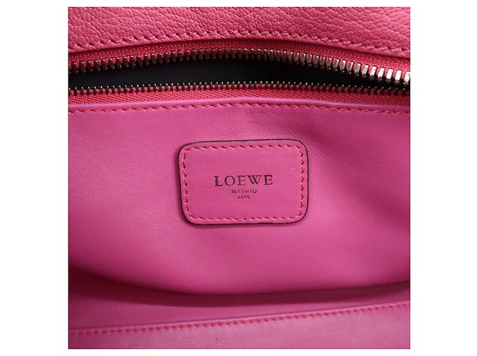 Borsa a mano LOEWE Anagram Leather Amazona 28 Borsa Boston Rosa - vista 24