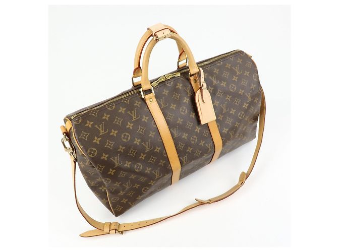 Louis Vuitton Monogram Keep All Bandouliere 50 Borsa Boston M41416 - vista 4