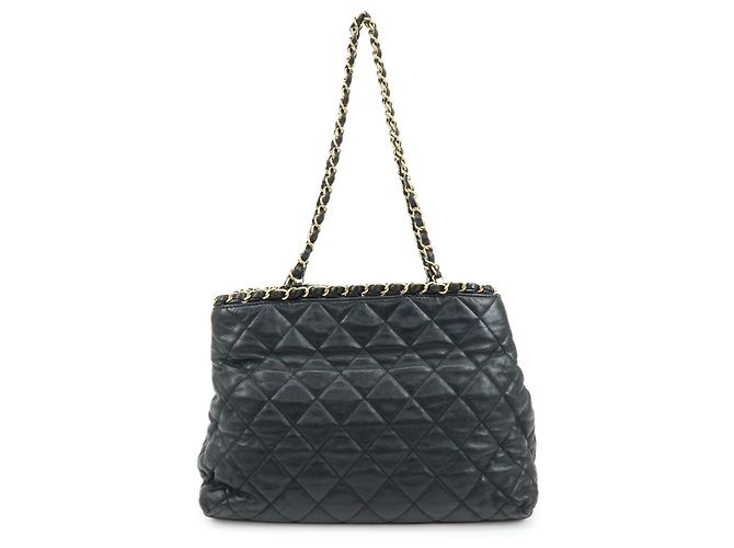 Borsa a spalla con catena CHANEL COCO Mark Chain Me in pelle di vitello Nero - vista 2