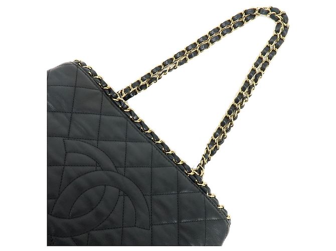 Borsa a spalla con catena CHANEL COCO Mark Chain Me in pelle di vitello Nero - vista 4