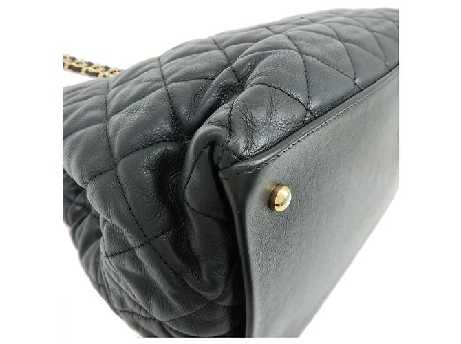 Borsa a spalla con catena CHANEL COCO Mark Chain Me in pelle di vitello Nero - vista 6