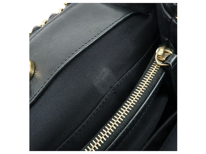 Borsa a spalla con catena CHANEL COCO Mark Chain Me in pelle di vitello Nero - vista 9
