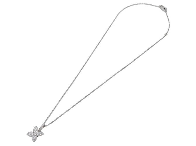 Louis Vuitton Collana con Diamanti Pendente Craquant PM K18 750WG - vista 3
