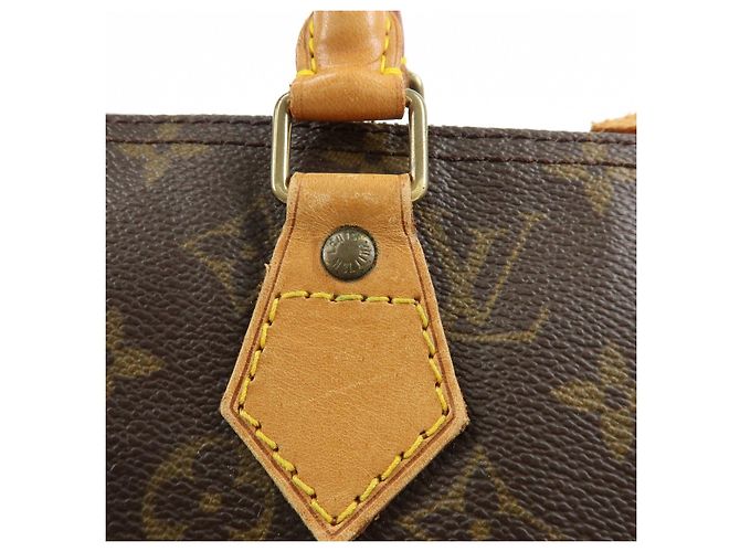 Louis Vuitton Monogram Speedy 40 Borsa a Mano Borsa Boston Marrone M41522 - vista 10