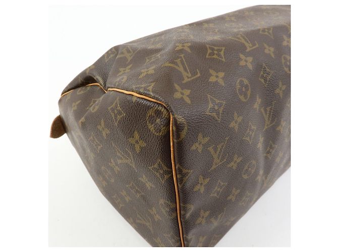 Louis Vuitton Monogram Speedy 40 Borsa a Mano Borsa Boston Marrone M41522 - vista 11