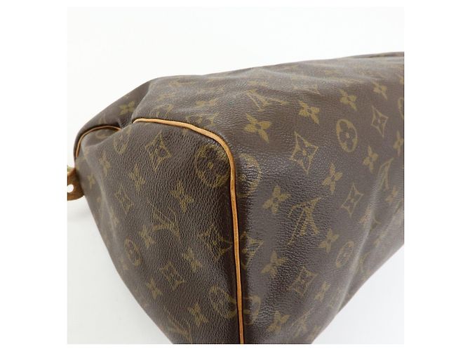 Louis Vuitton Monogram Speedy 40 Borsa a Mano Borsa Boston Marrone M41522 - vista 13