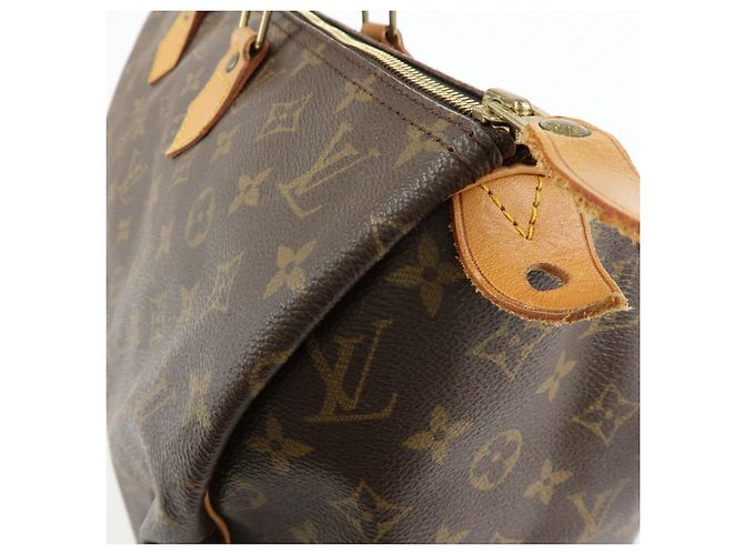 Louis Vuitton Monogram Speedy 40 Borsa a Mano Borsa Boston Marrone M41522 - vista 16