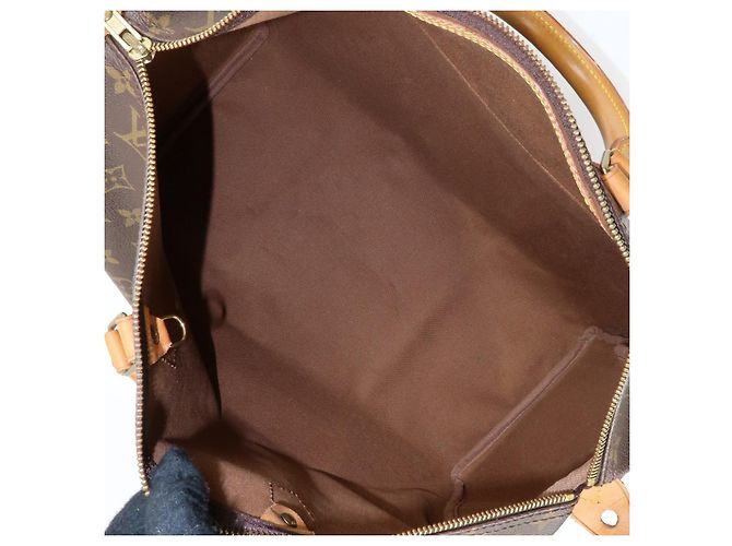Louis Vuitton Monogram Speedy 40 Borsa a Mano Borsa Boston Marrone M41522 - vista 20